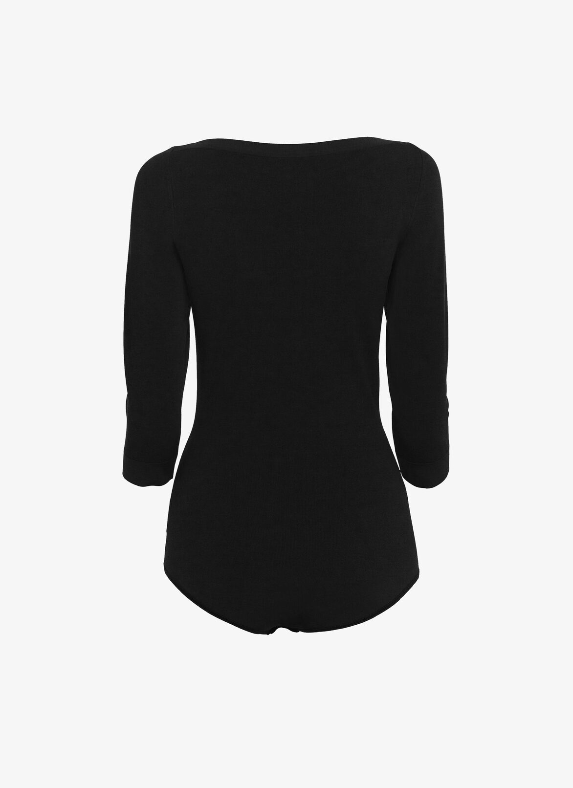 Long-sleeved lightweight knit bodysuit ALAÏA BLACK LONG-SLEEVED LIGHTWEIGHT KNIT BODYSUIT